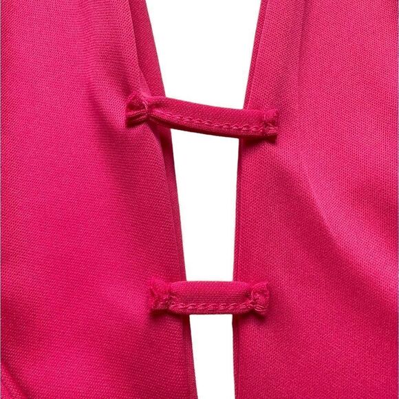 🔃Missguided Pink Front Plunge Mini Dress - Picture 8 of 12